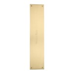 M Marcus Heritage Brass Fingerplate 350 x 76mm